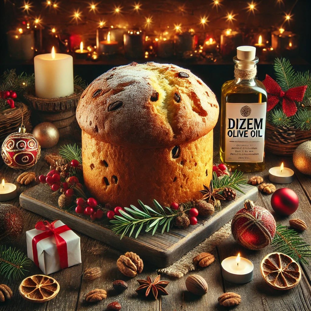 Zeytinyağlı Penettone (Zeytinyağlı Yılbaşı Keki)