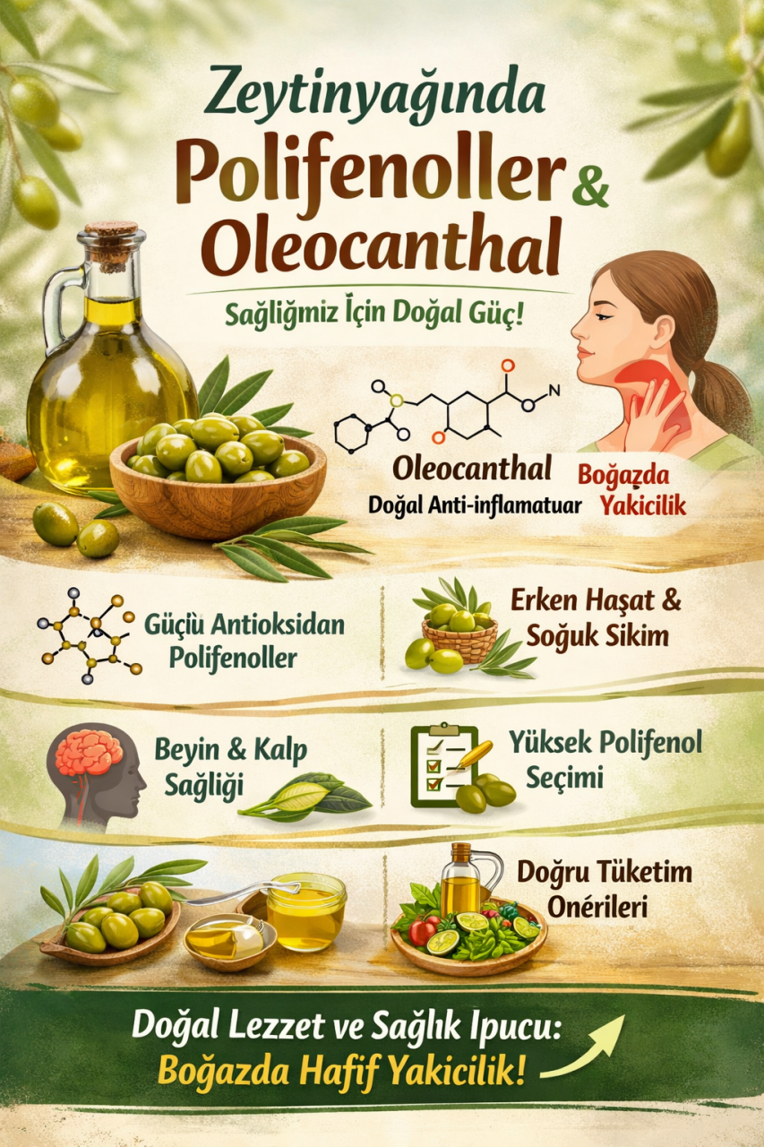 Zeytinyağında Polifenoller ve Oleocanthal | Sağlığa Faydaları