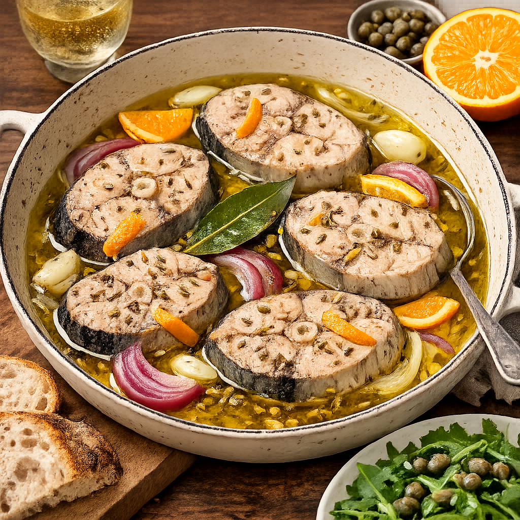 Zeytinyağında Portakallı ve Rezeneli Torik