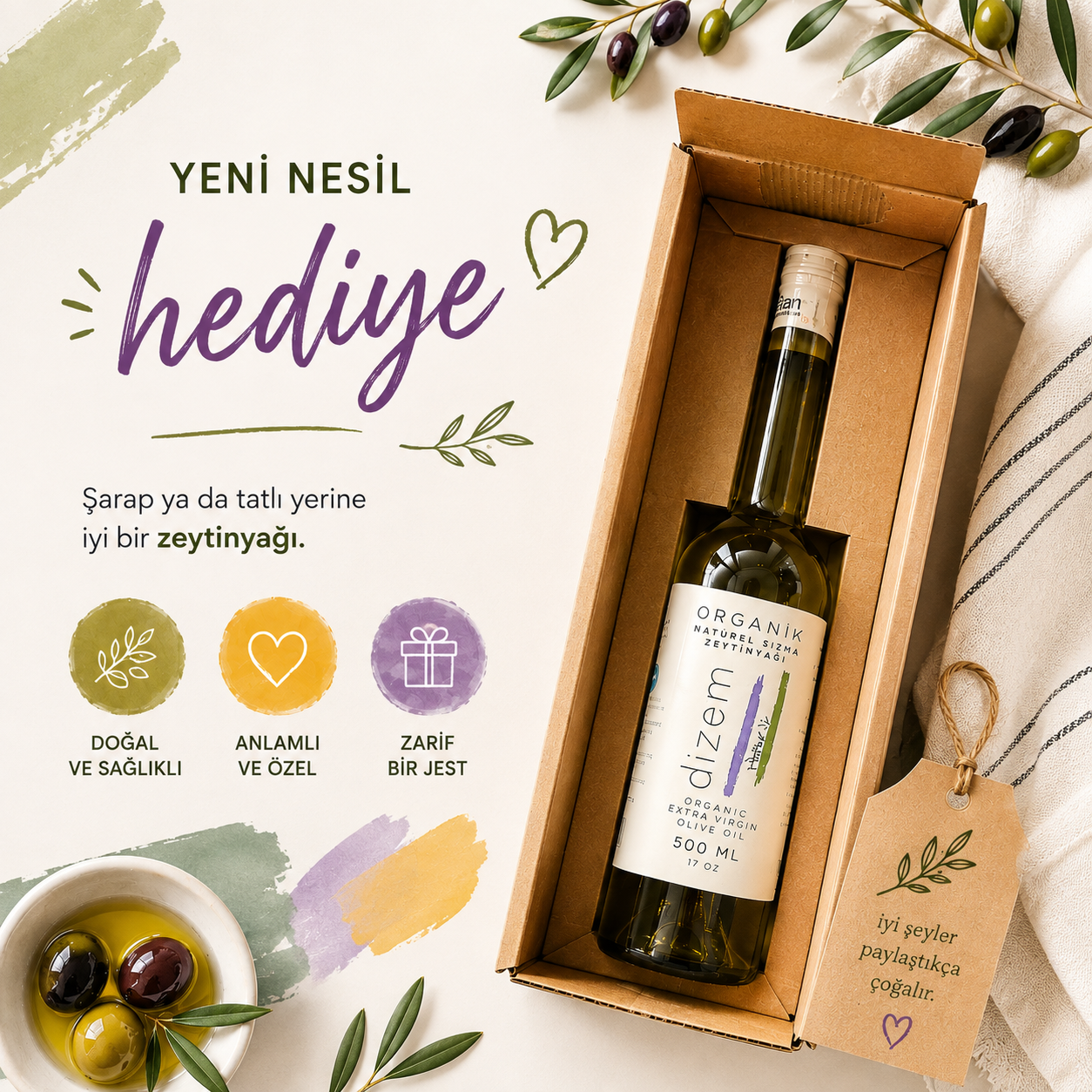 Şarap Yerine Zeytinyağı: Yeni Nesil Sağlıklı Ev Hediyesi Trendi