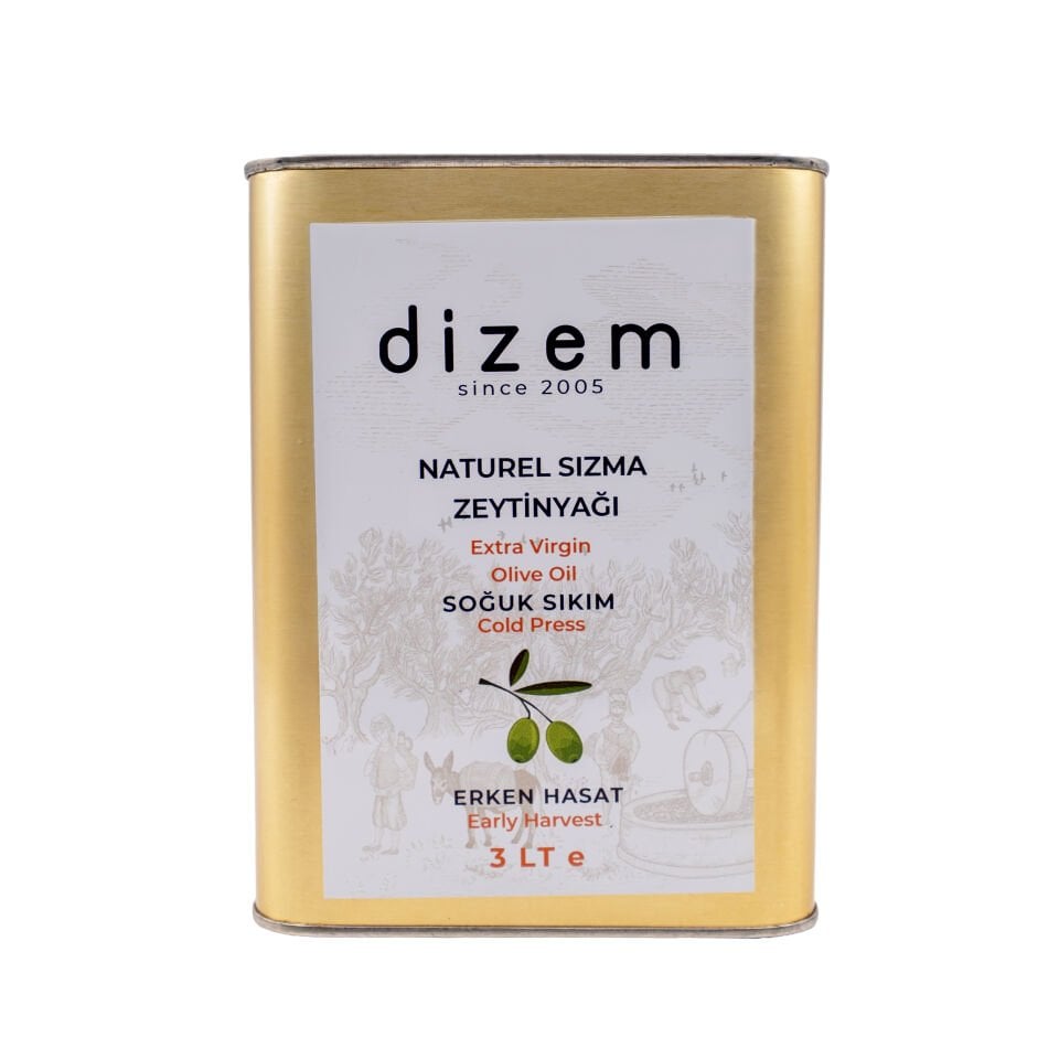 Erken Hasat Natürel Sızma Zeytinyağı 3 LT Ayvalık