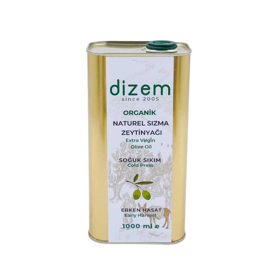 Organik Erken Hasat Natürel Sızma Zeytinyağı 1000 ml