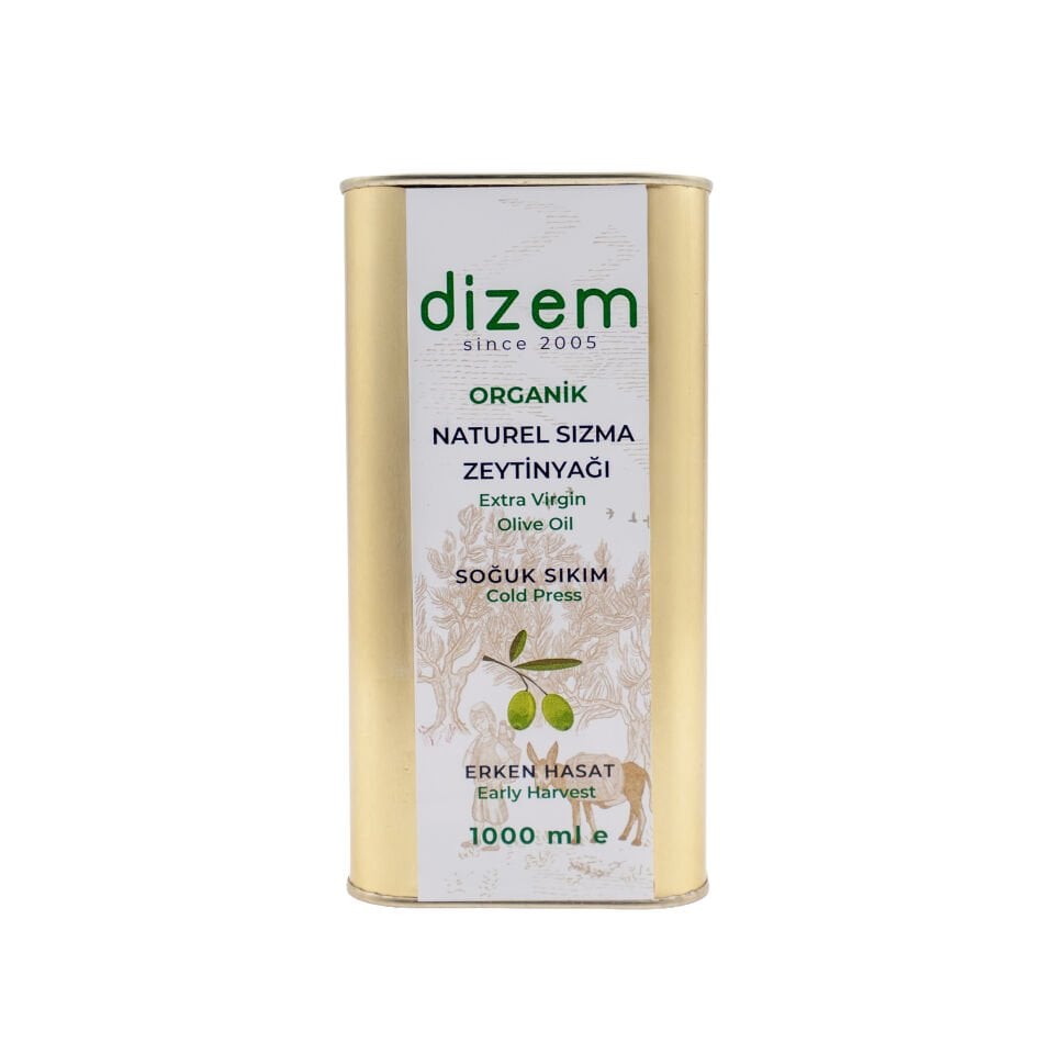 Organik Erken Hasat Natürel Sızma Zeytinyağı 1000 ml