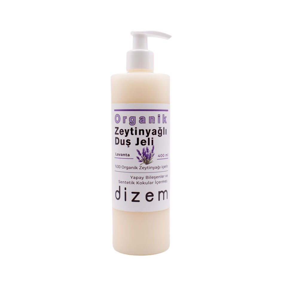 Organik Zeytinyağlı Lavanta Duş Jeli 400 ML - Hassas Ciltler için Doğal Temizlik