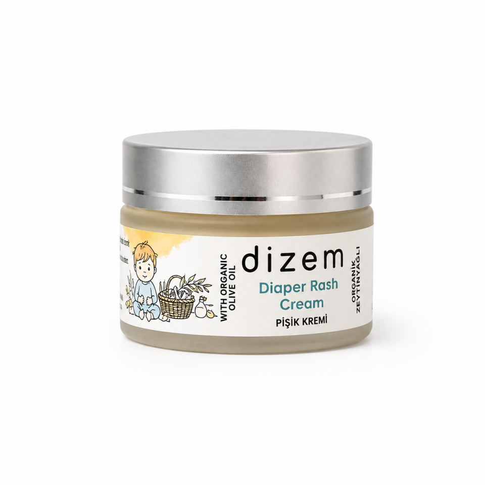 Organik Zeytinyağlı Pişik Kremi - 30 ml - Hassas Bebek Cildi İçin Koruyucu Bakım