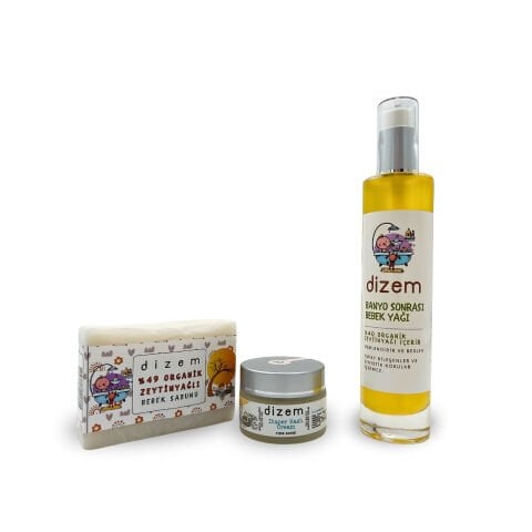 organik zeytinyağlı bebek bakım seti dizem