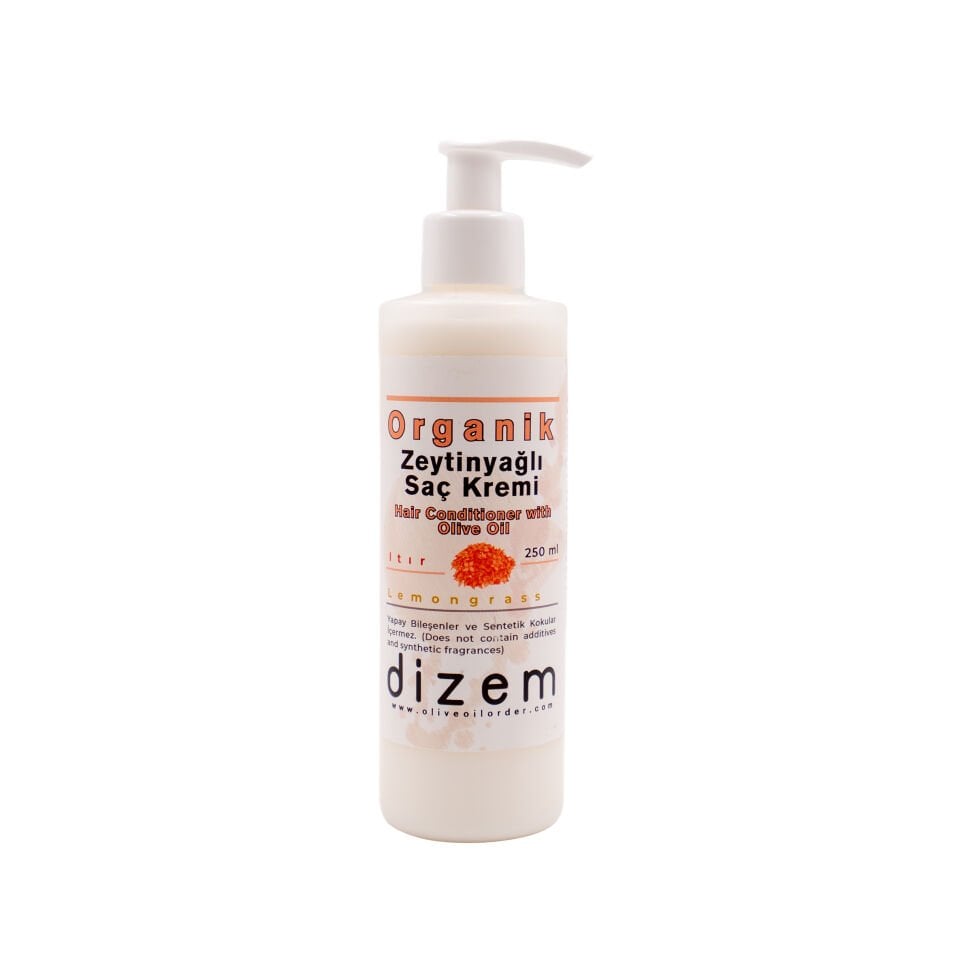 Organik Zeytinyağlı Saç Bakım Kremi - 250 ml - Yoğun Nem & Kolay Tarama