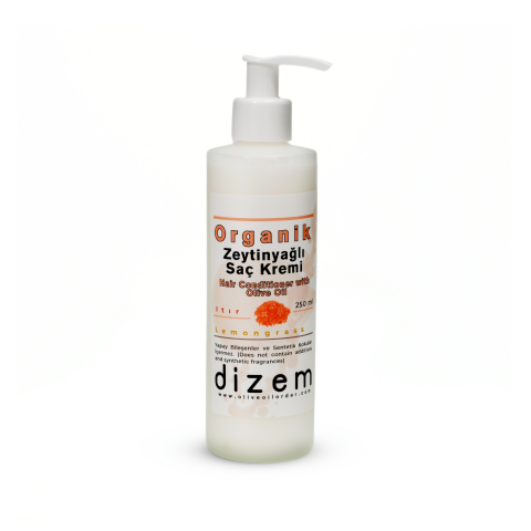 Organik Zeytinyağlı Saç Bakım Kremi - 250 ml - Yoğun Nem & Kolay Tarama