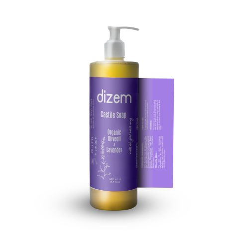 Organik Zeytinyağlı Lavanta Kastil Sabun 400 ML - Cildi Kurutmadan Nazik Temizlik