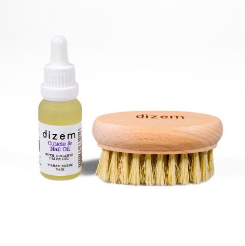 Organik Zeytinyağlı Tırnak Bakım Yağı ve Fırçası - Güçlendirici & Onarıcı Bakım Seti