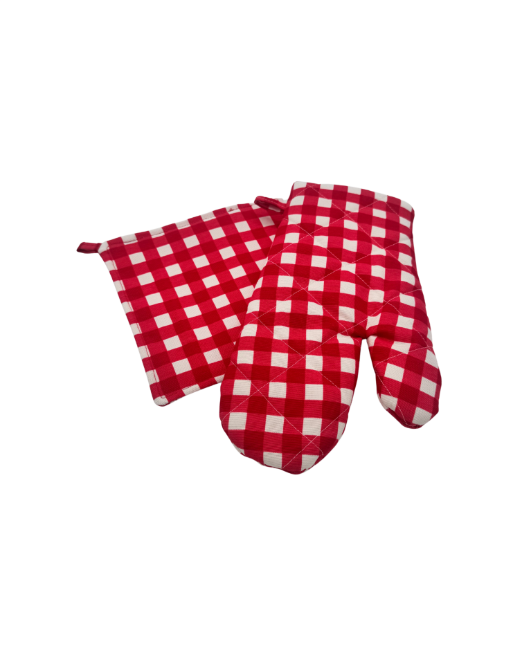 Puantiyeli El Yapımı Fırın Eldiveni