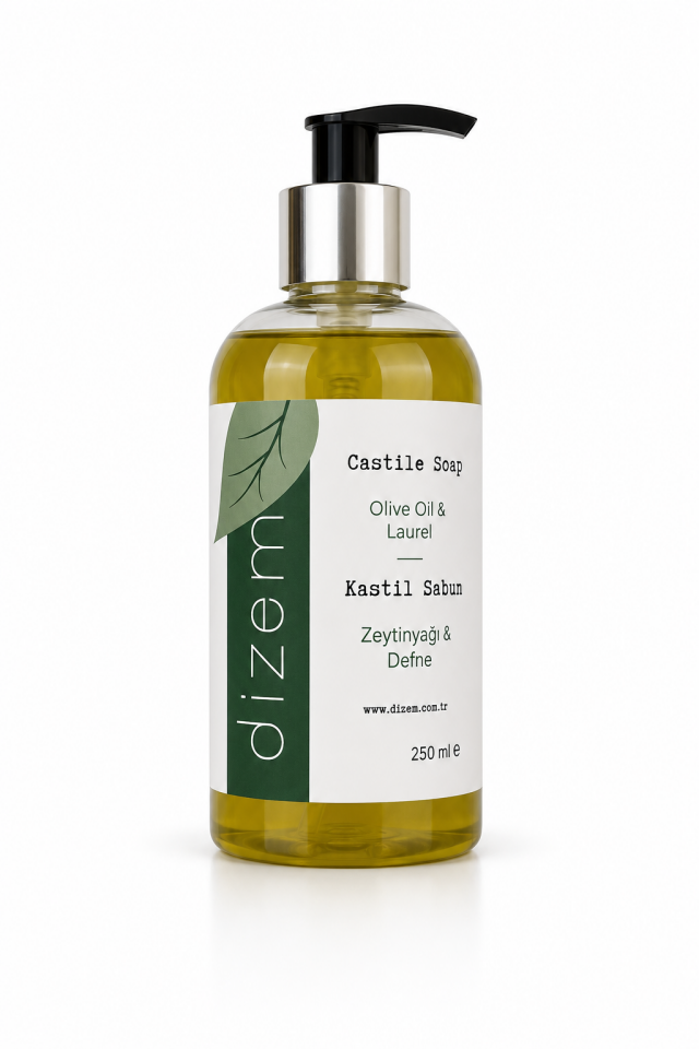 Zeytinyağlı Kastil Sıvı Sabun - Defne Yağlı - 250 ml