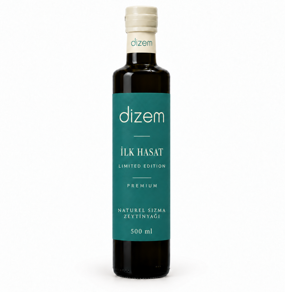 Dizem İlk Hasat Limited Edition Filtresiz Natürel Sızma Zeytinyağı 500 ml